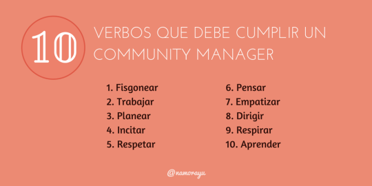 10 verbos del Community Manager